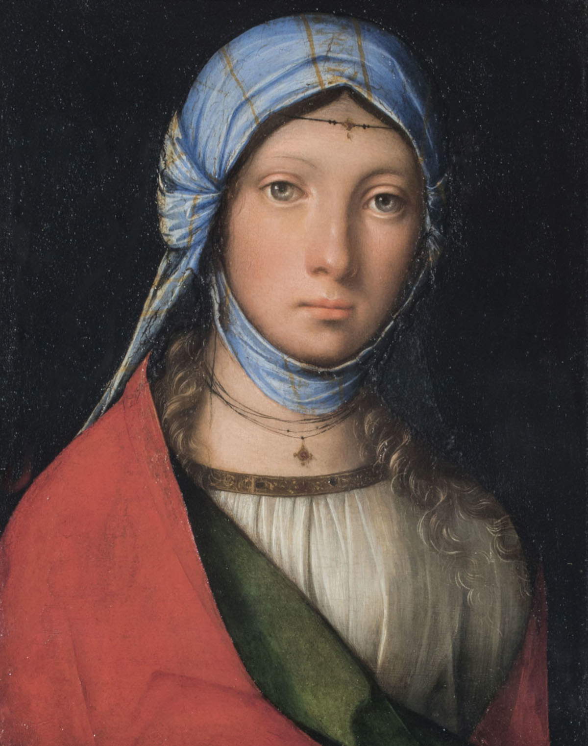 Boccaccio Boccaccino, Zingarella (1504; olio su tavola, 24 x 19 cm; Firenze, Gallerie degli Uffizi, inv. 8539)