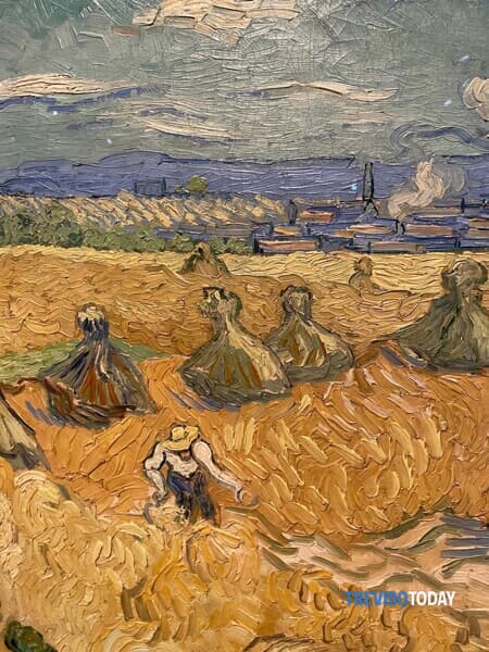 Campi di grano con falciatore, Auvers Campi di grano con falciatore, Auvers