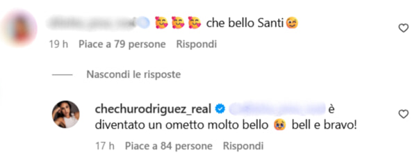 Il commento di Cecilia Rodriguez sul nipote, foto da Instagram