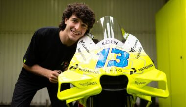 Celestino Vietti debutta in MotoGP nei test di Valencia