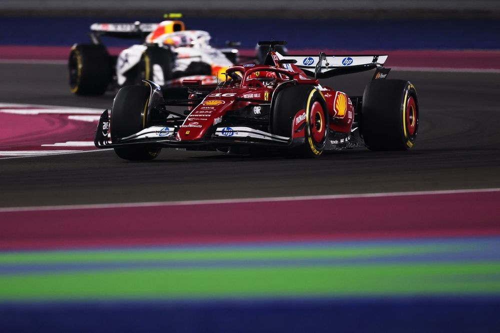 Charles Leclerc, Ferrari, Liam Lawson, Racing Bulls Team