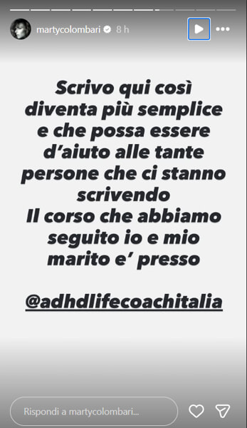 Le indicazioni con il corso che hanno seguito lei e il marito Costacurta, foto da Instagram