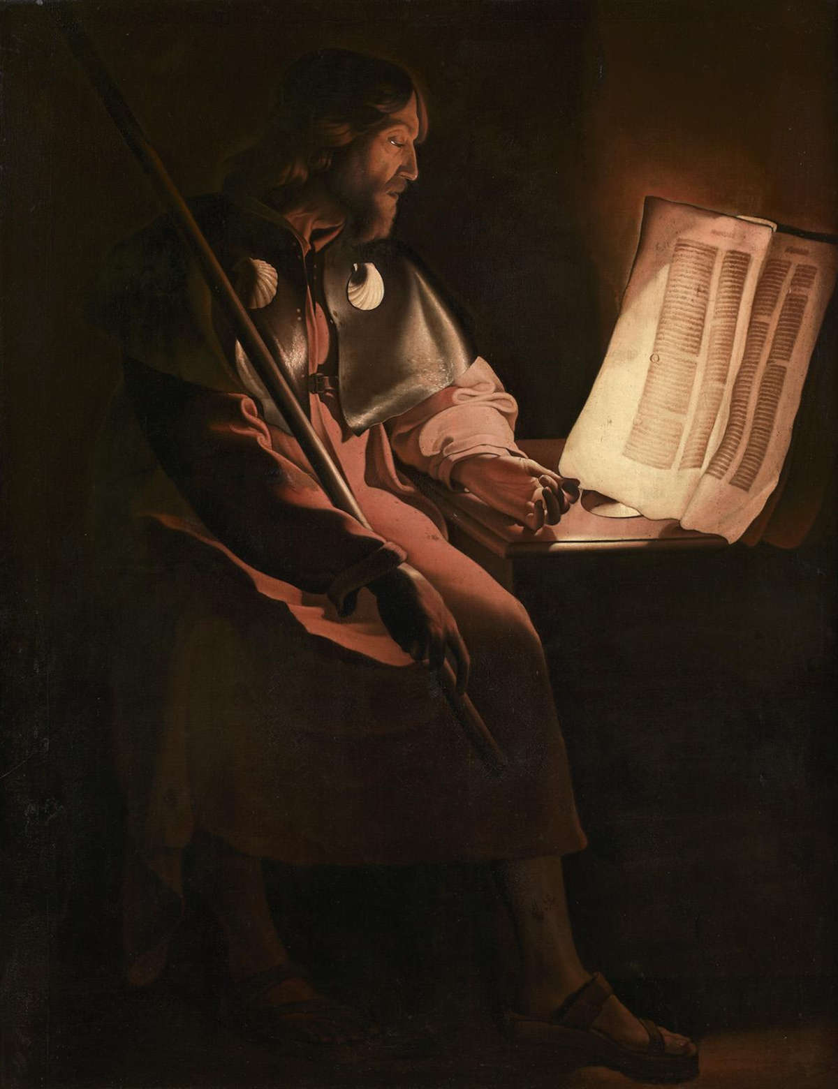 Bottega di Georges de La Tour, San Giacomo maggiore (1640-1645; olio su tela, 132 x 100 cm; Collezione privata)