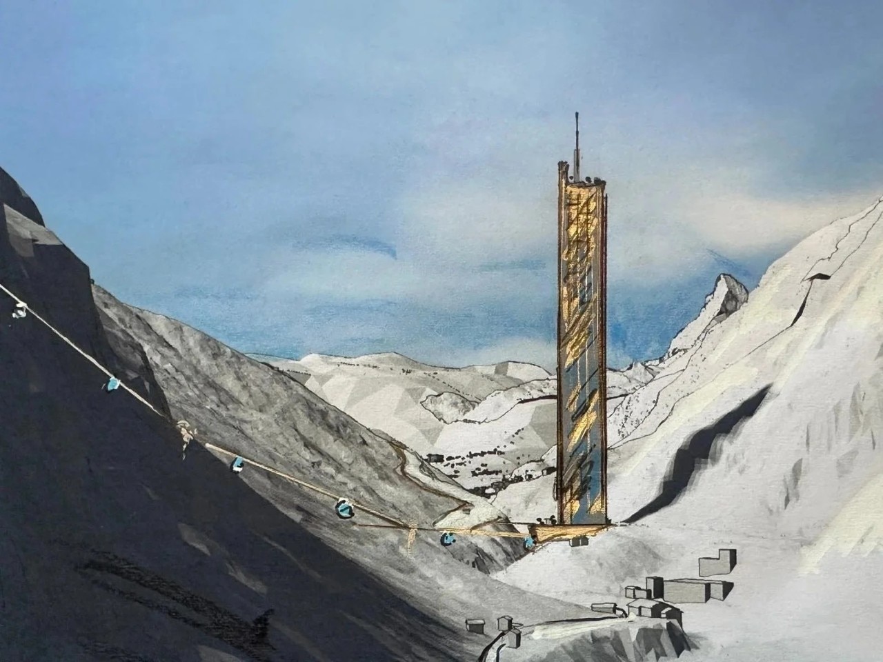 Un grattacielo nel cuore delle Alpi: a Zermatt la torre più alta della Svizzera