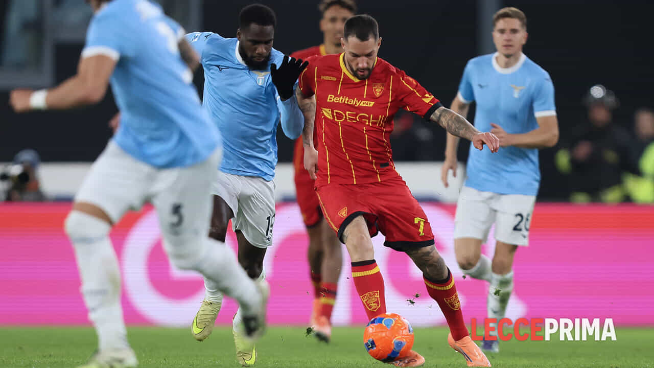 Lecce sconfitto dalla Lazio per 2 a 0
