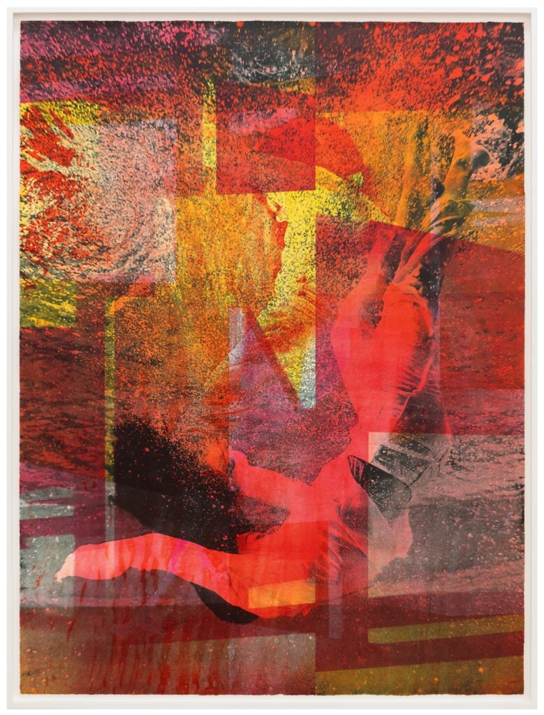 Shirana Shahbazi, Falling_07 (pink), 2024 - Courtesy of the artist & Galerie Peter Kilchmann