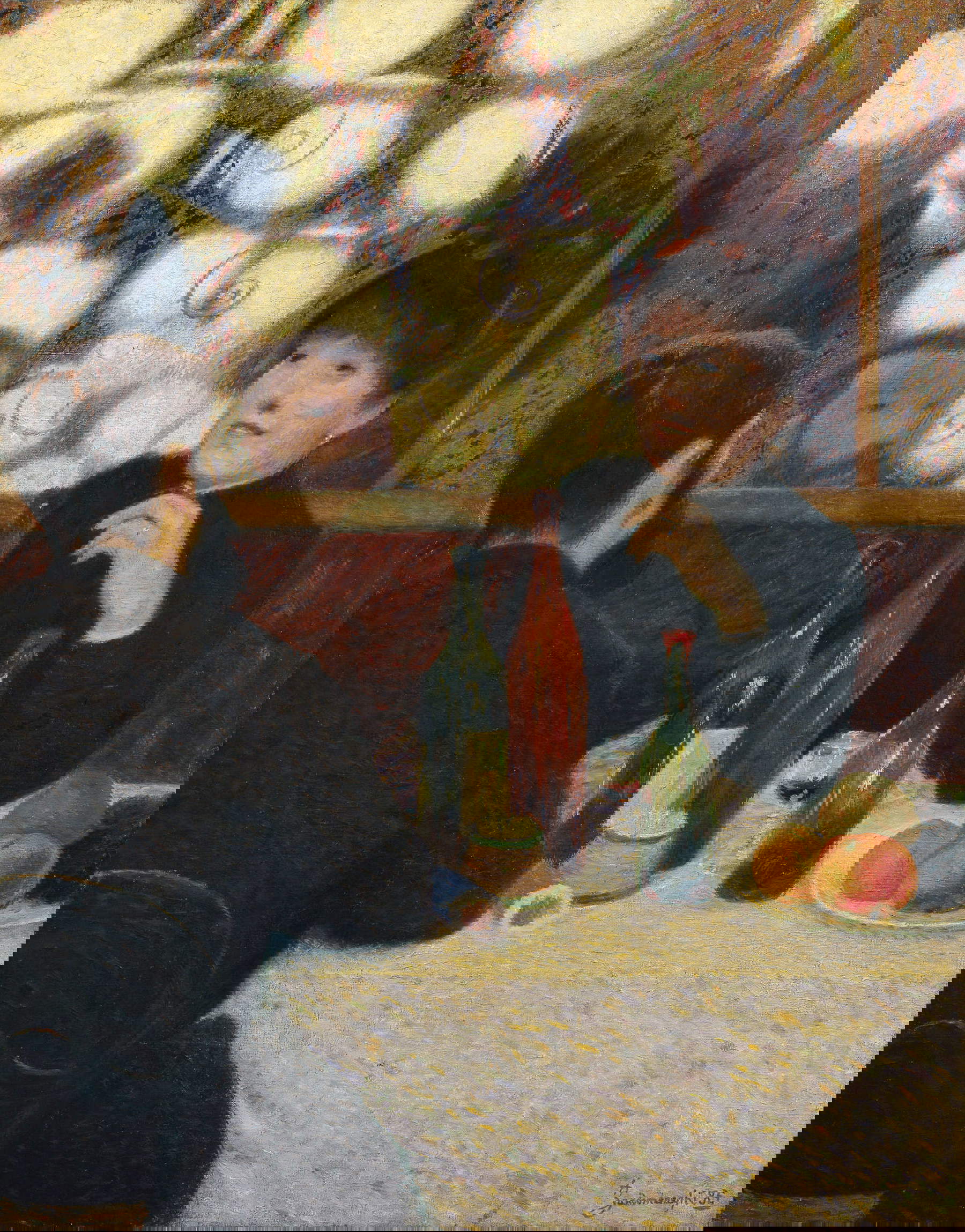 Federico Zandomeneghi, Al Caffè Nouvelle Athènes (1885; olio su tela, 90 x 70 cm; Collezione privata)