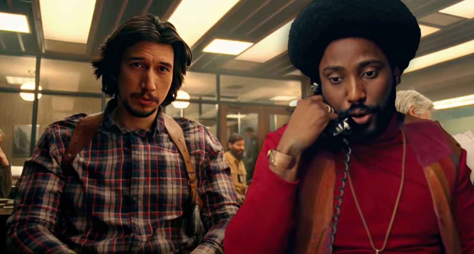 John David Washington e Adam Driver in BLACKkKLANSMAN