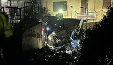 Frana in salita dell'Orso, passaggio chiuso, e in via Sessarego a Bogliasco e in via Betti a Rapallo