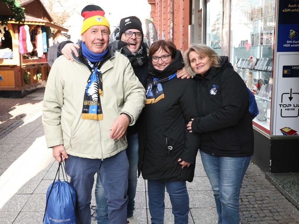 Tifosi a Francoforte