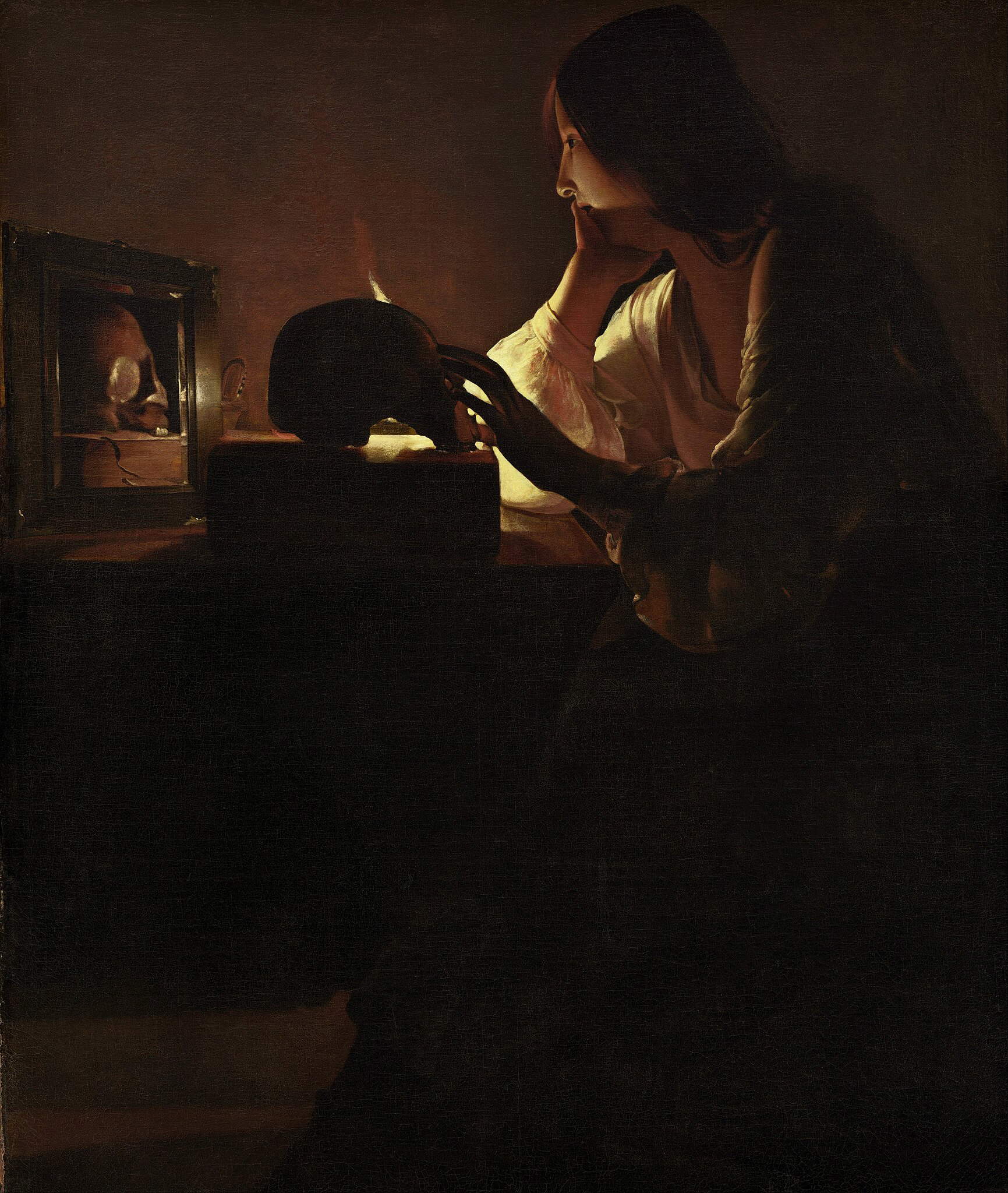 Georges de La Tour, Maddalena penitente (1635 - 1640; olio su tela, 113 x 92,7 cm; Washington, National Gallery of Art)