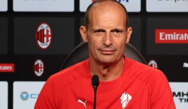 Milan Roma, Allegri: 'Curioso di vedere il duo Nkunku-Leao. Gimenez da valutare'. Video