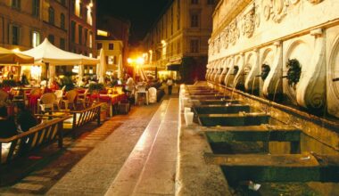 La città dei ristoranti in Italia senza contanti