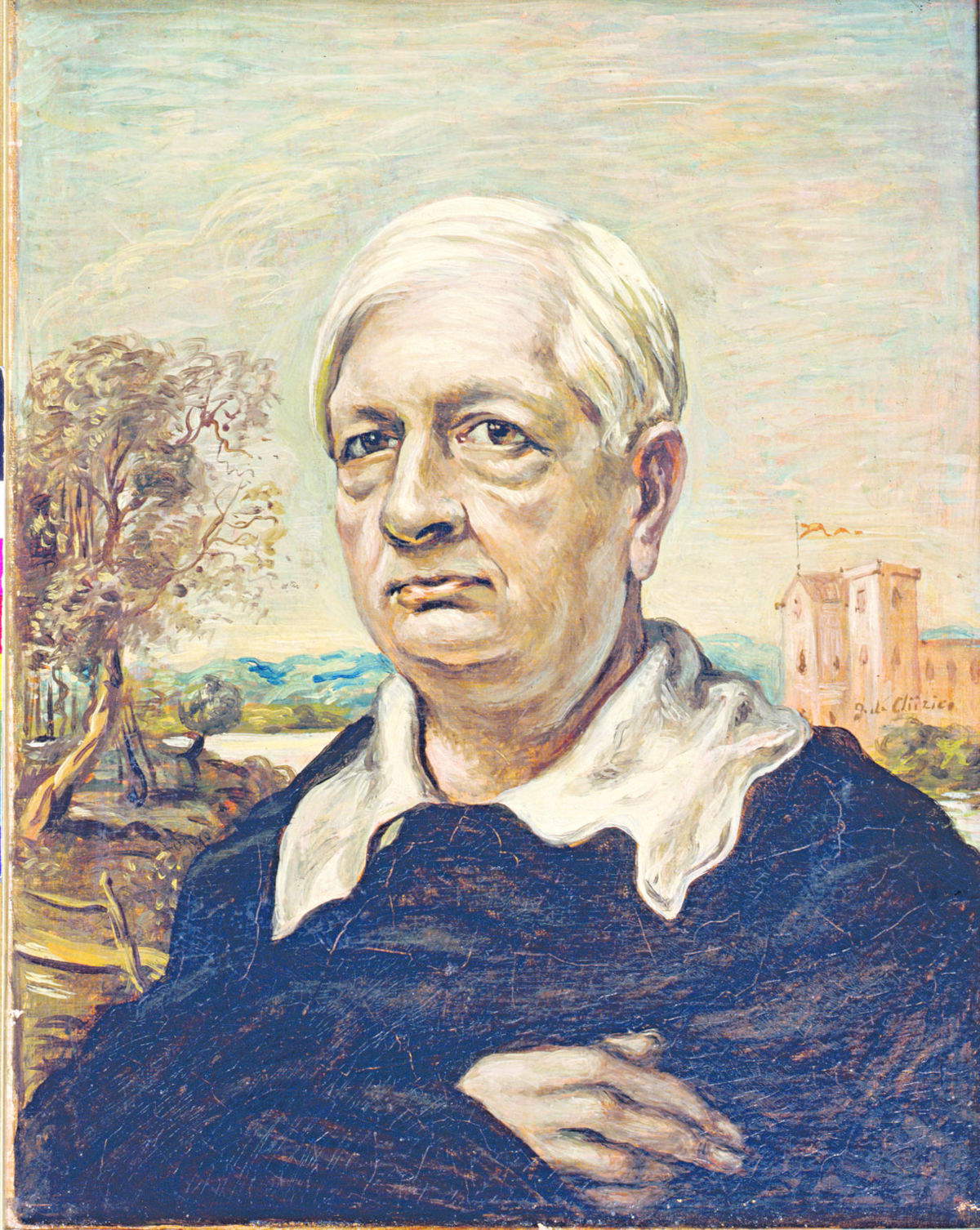 Giorgio de Chirico, Autoritratto con pullover nero (1957)