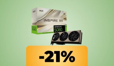 MSI NVIDIA GeForce RTX 5080 16G INSPIRE 3X OC è in sconto su Amazon al minimo storico