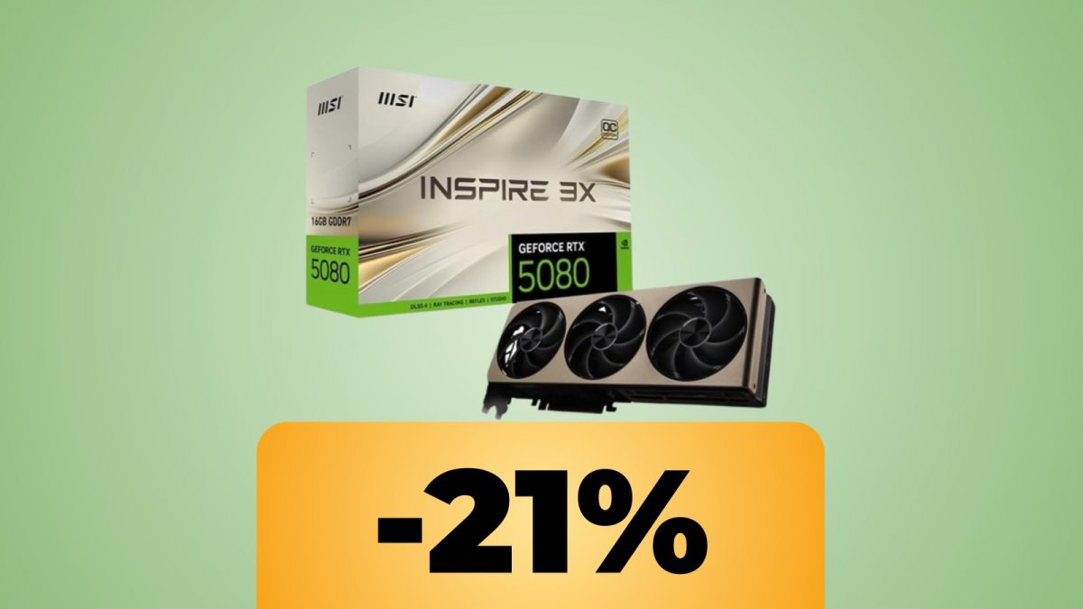 MSI NVIDIA GeForce RTX 5080 16G INSPIRE 3X OC è in sconto su Amazon al minimo storico