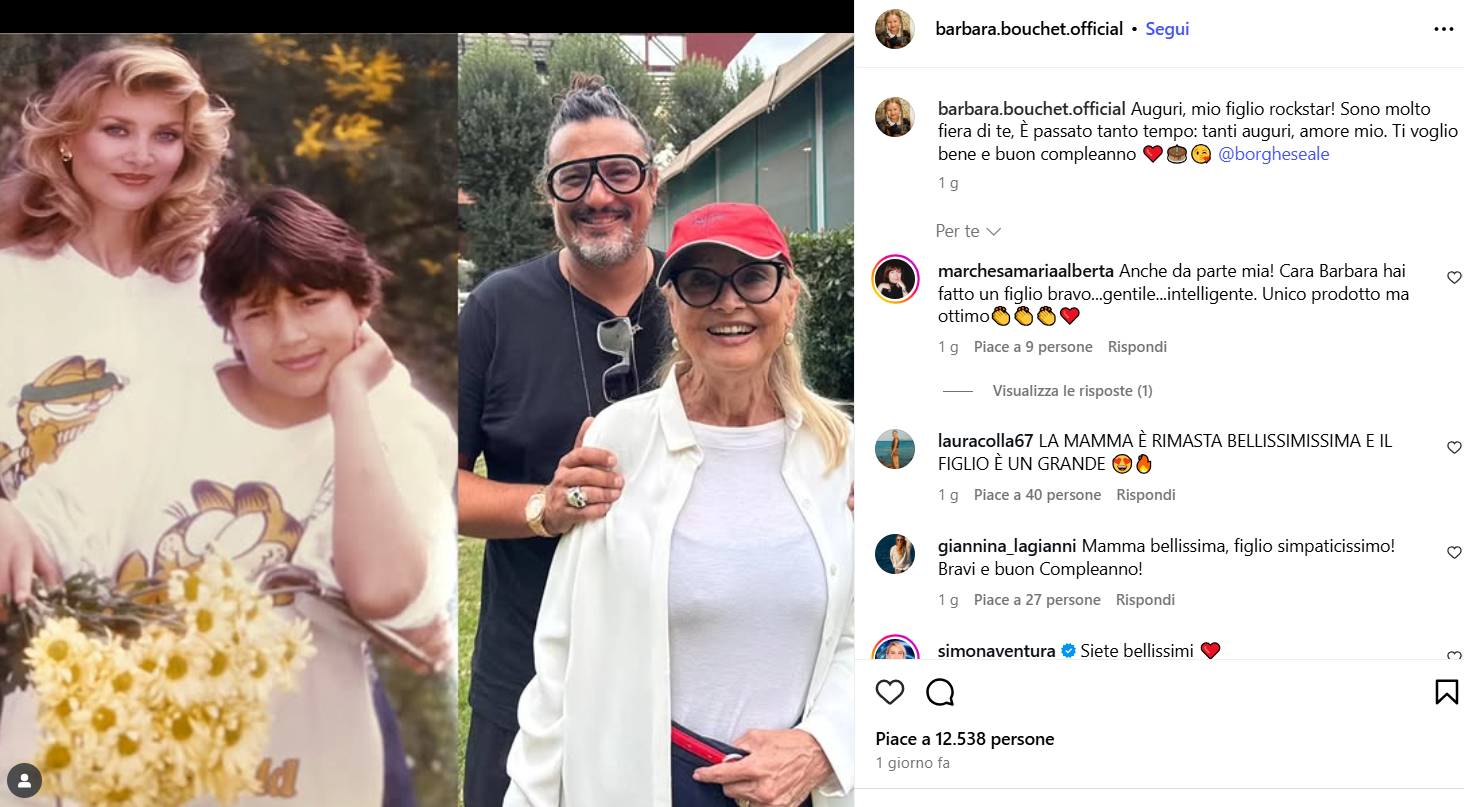 Il post di Barbara Bouchet Il post di Barbara Bouchet