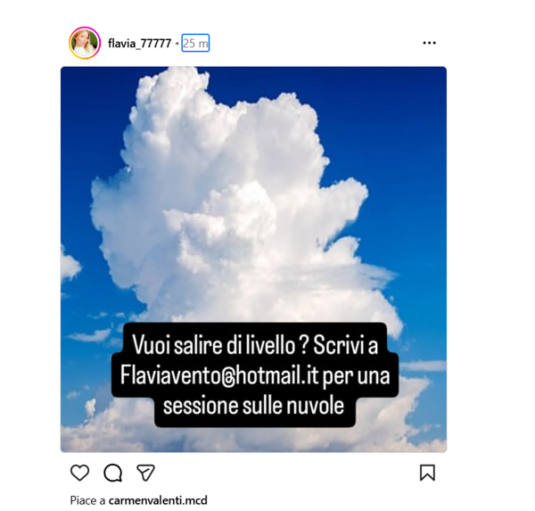 Il post poi cancellato di Flavia Vento, foto da Instagram-2 Il post poi cancellato di Flavia Vento, foto da Instagram-2