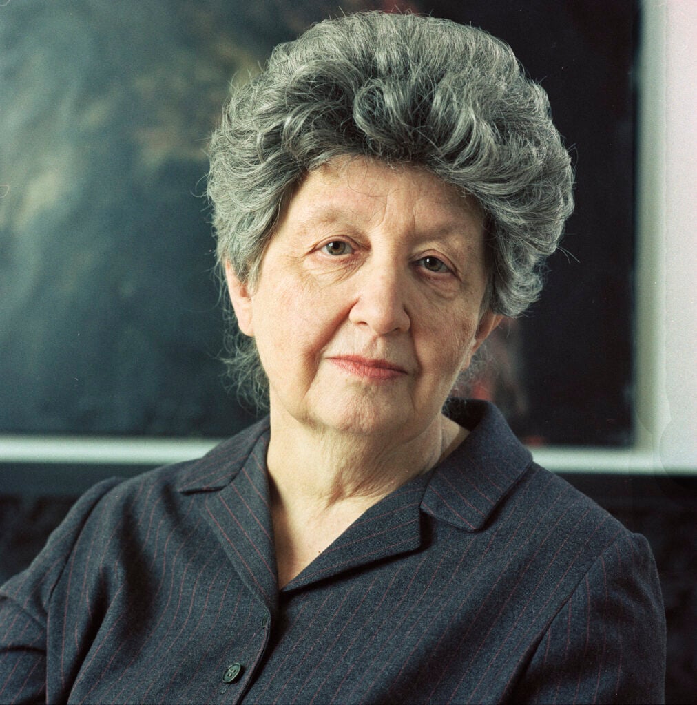 Ileana Sonnabend. Photographed by Lina Bertucci at the Sonnabend Gallery, New York 1989