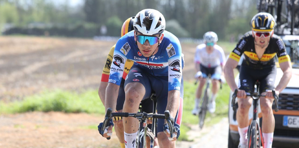Renato Favero, Soudall Quick-Step Development, Paris-Roubaix Espoirs (foto Freddy Guérin/DirectVelo)