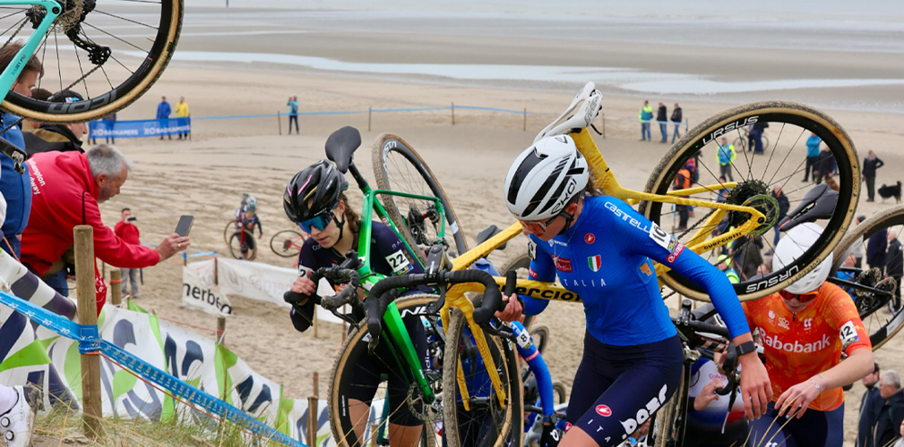 Podio, Coppa del Mondo di ciclocross, Tabor 2025, juniores donne, Giorgia Pellizotti