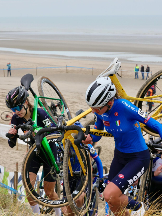 Podio, Coppa del Mondo di ciclocross, Tabor 2025, juniores donne, Giorgia Pellizotti