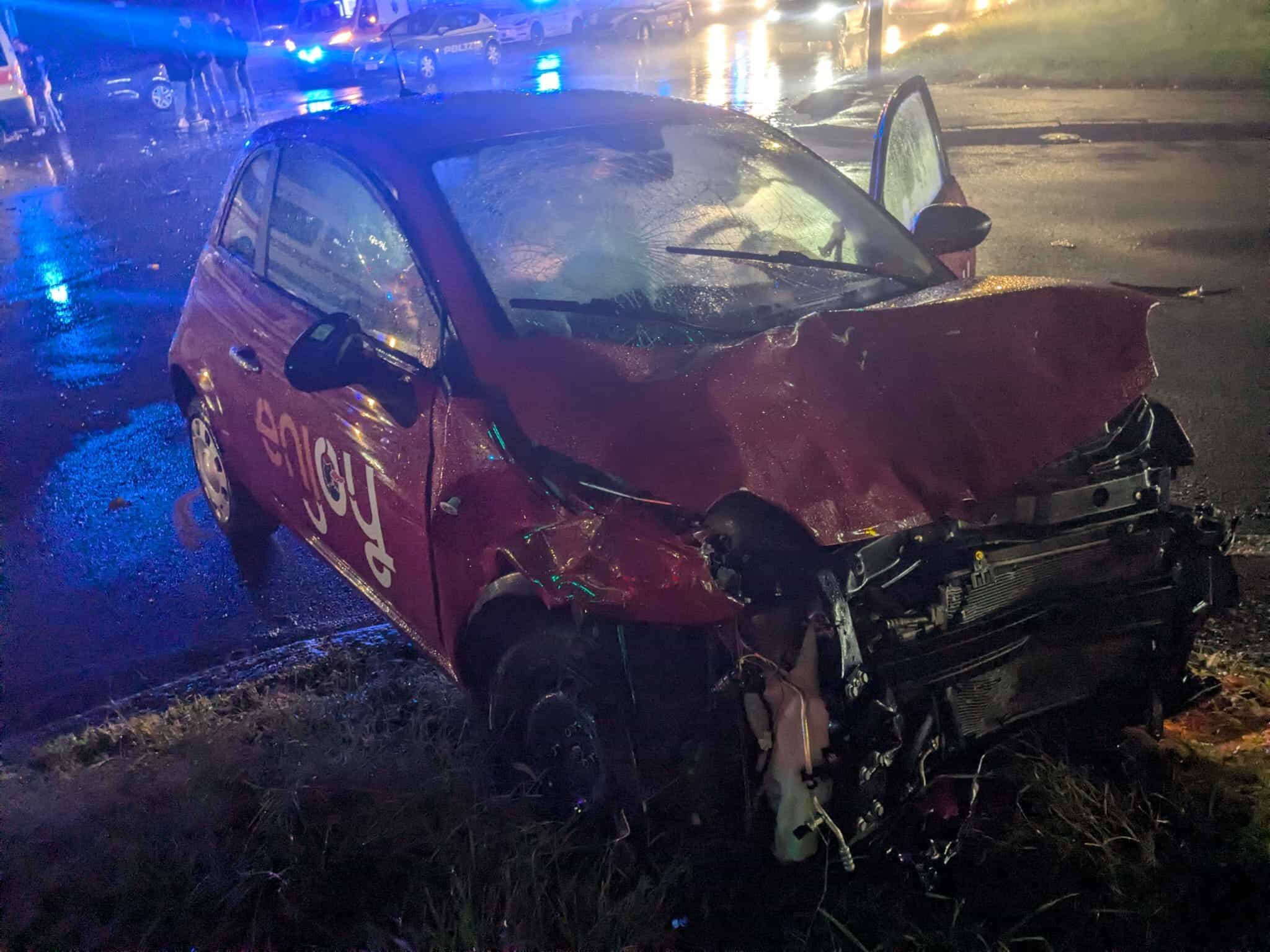 L'altra auto coinvolta nel sinistro