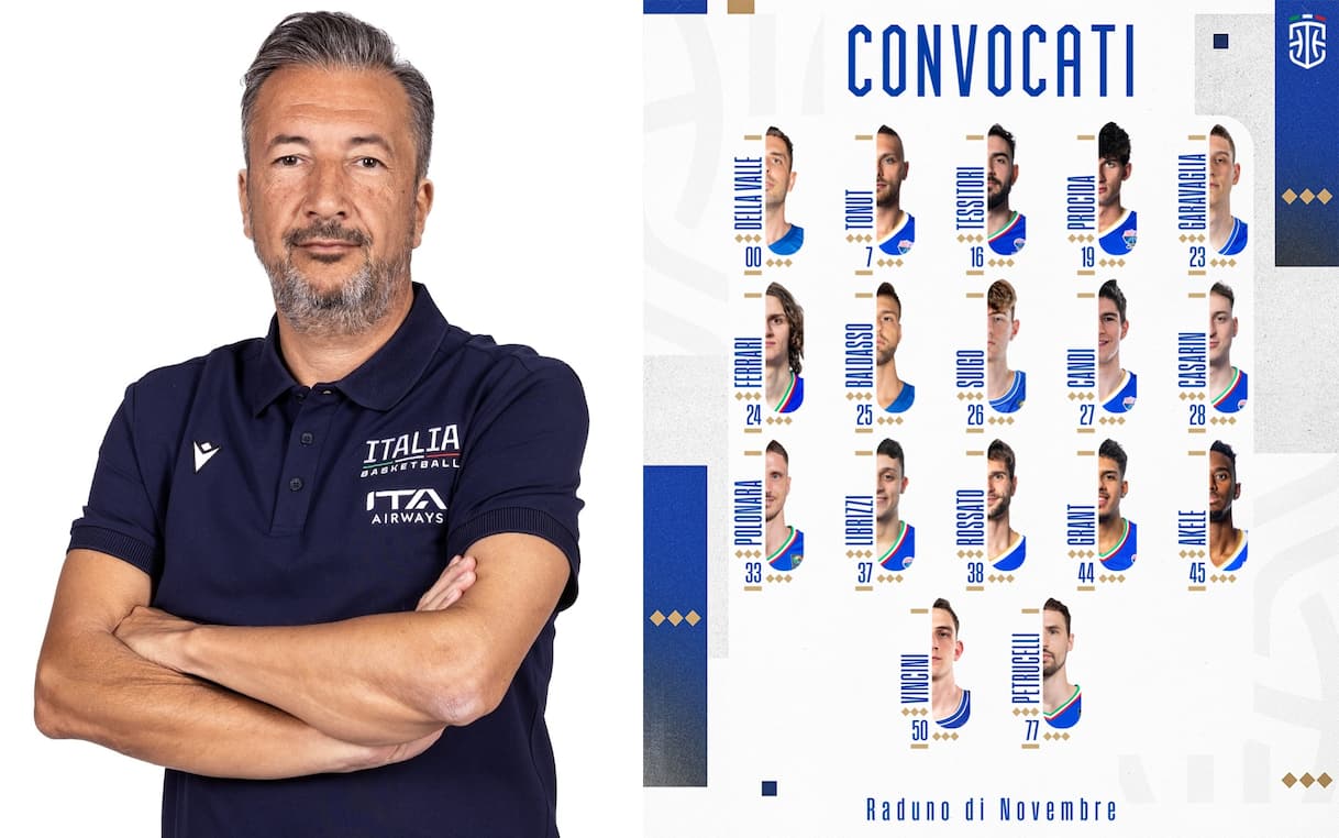 Italbasket, i primi 17 convocati dell’era Banchi: Polonara capitano, c'è Suigo
