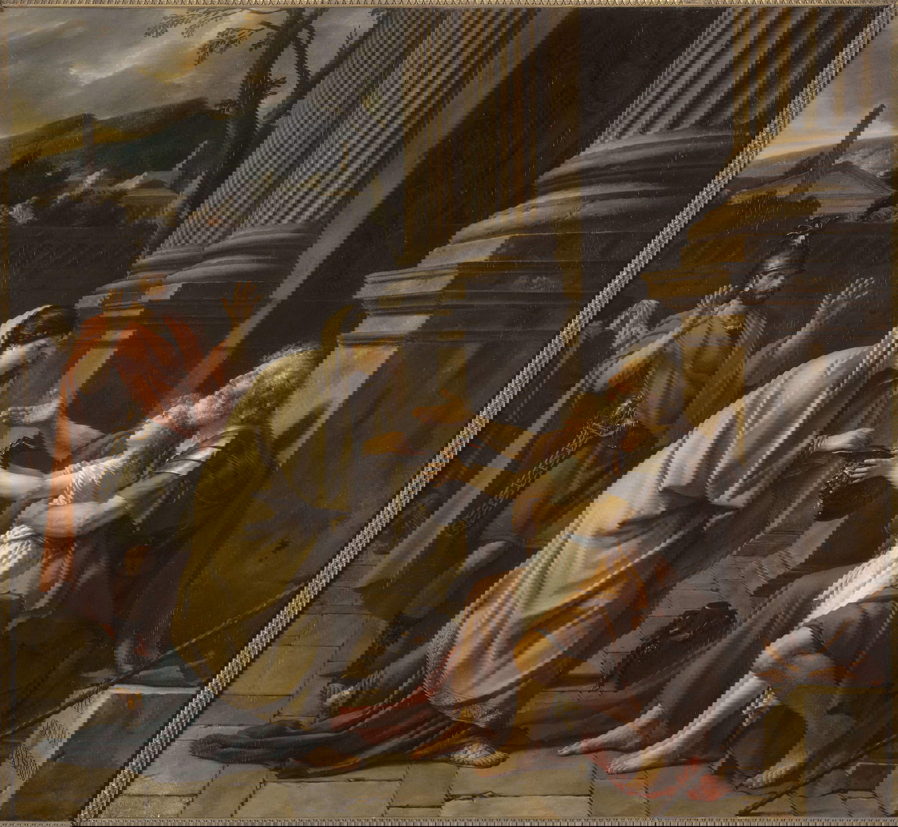 Jacques-Louis David, Belisario chiede l'elemosina (Lille, Musée des Beaux Arts). Foto: Philipp Bernard