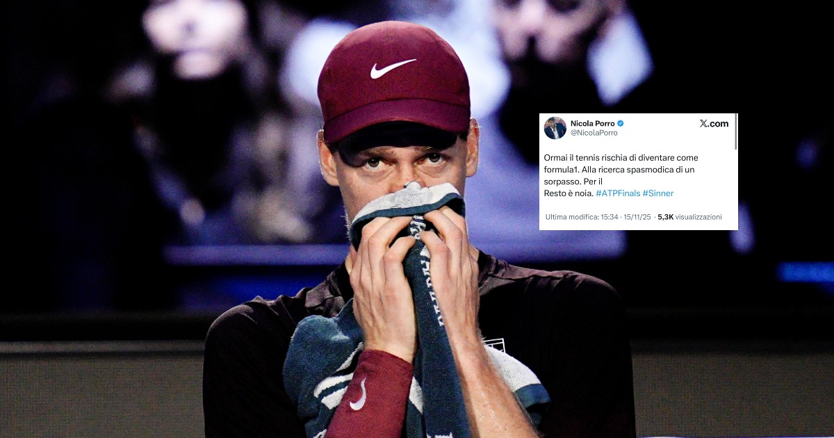 "Il tennis è noia, come la F1"