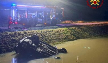 una donna annega, salvo il marito