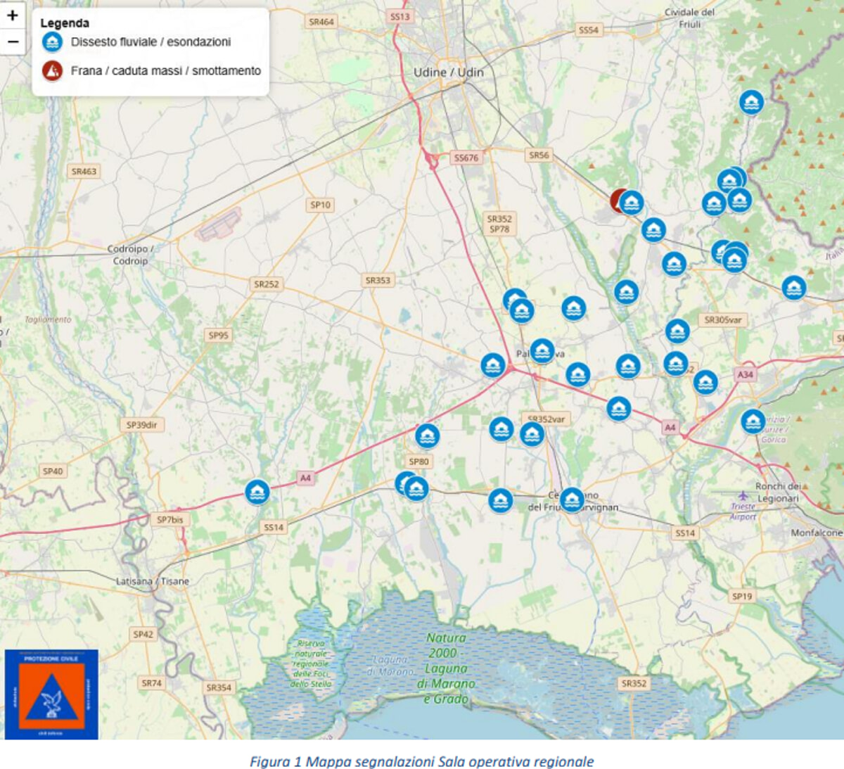 Le segnalazioni pervenute alla Sala operativa