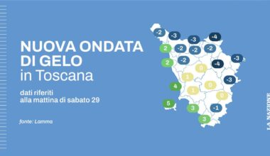 Torna l’inverno anticipato, in Toscana fine settimana di nuovo sottozero. Rischio gelate