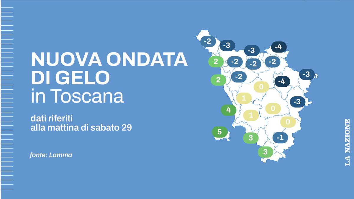 Torna l’inverno anticipato, in Toscana fine settimana di nuovo sottozero. Rischio gelate