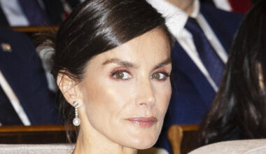 niente tiara alla cena di gala ma l'abito è spettacolare