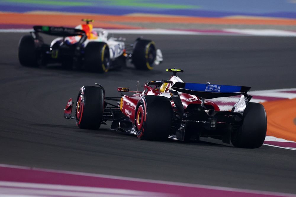 Lewis Hamilton, Ferrari, Liam Lawson, Racing Bulls Team