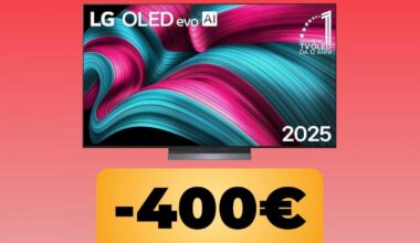Smart TV LG OLED evo AI C5 da 65” è in offerta al prezzo minimo storico su Amazon per il Black Friday