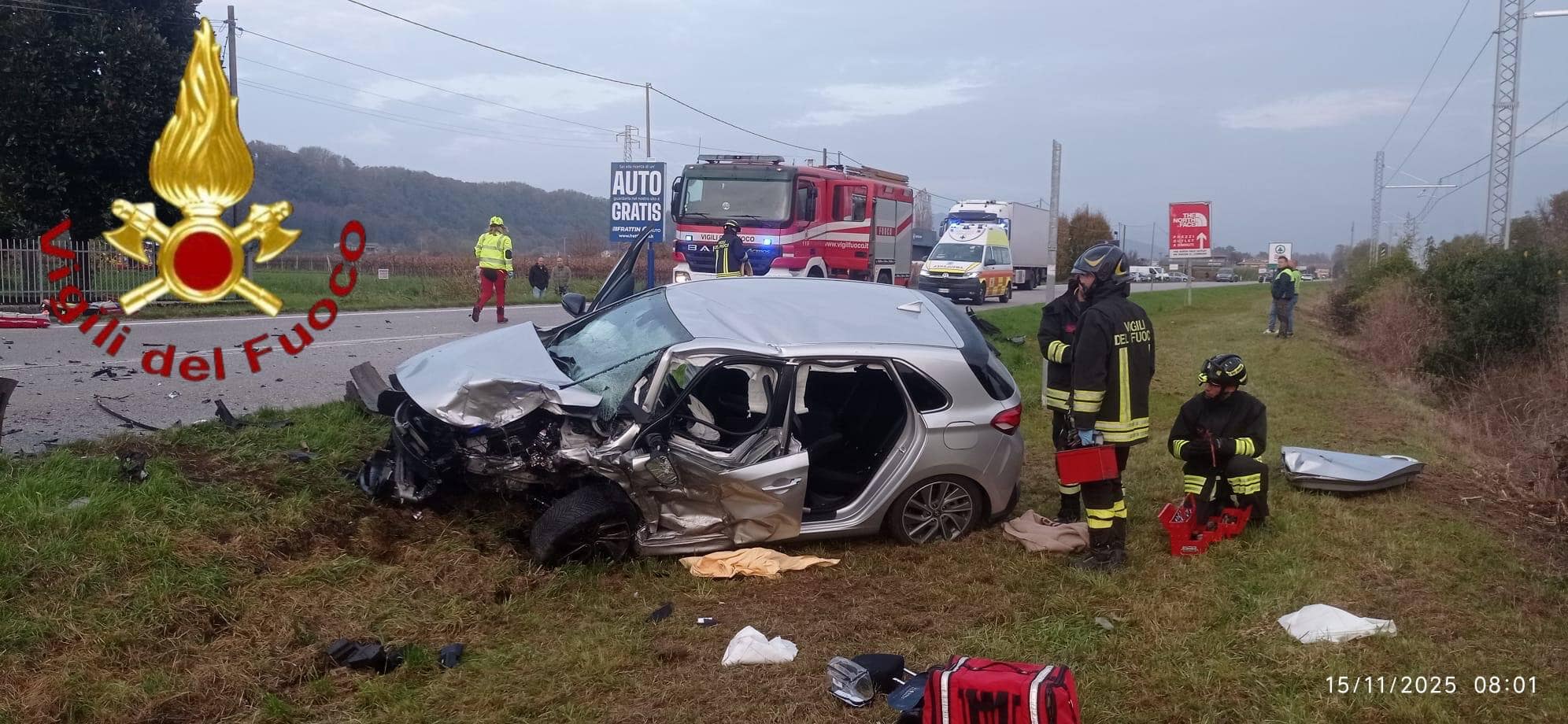 Lo schianto in Feltrina