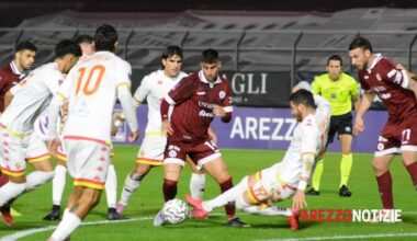 l'Arezzo batte 2-1 il Bra al Comunale