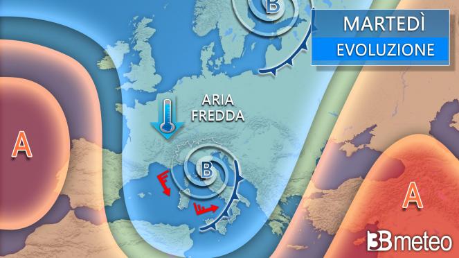 Meteo martedì