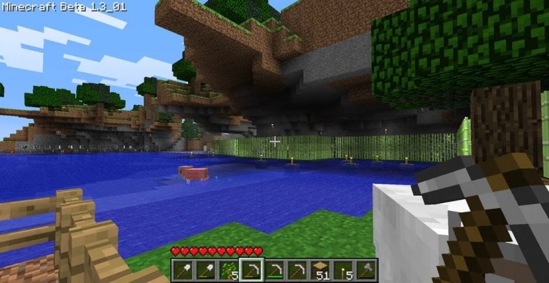 Uno screenshot risalente alla beta di Minecraft del 2011: probabilmente quell'istante ha segnato il punto di svolta definitivo sul piano commerciale per le produzioni indipendenti