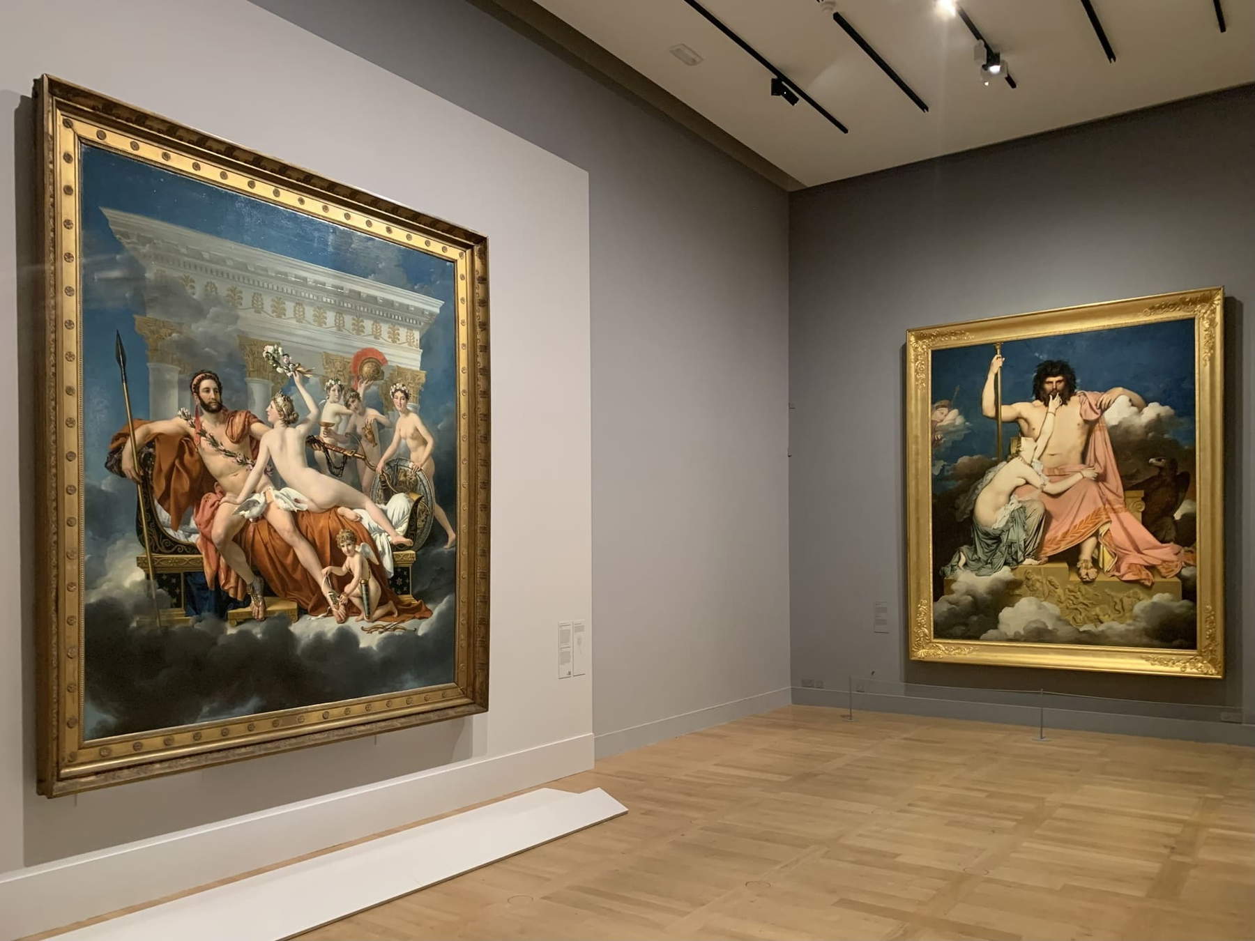 Allestimenti della mostra Jacques-Louis David. Foto: Musée du Louvre / Nicolas Bousser