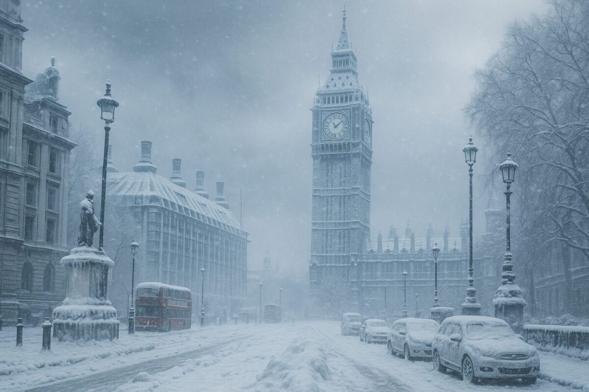 neve gelo londra
