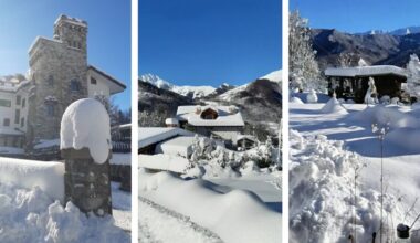 Maltempo Piemonte, eccezionale nevicata nel Cuneese: 120cm a Limone Pancani, 37cm a Cuneo