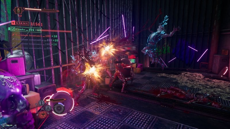 Una sequenza di combattimento di Ninja Gaiden 4