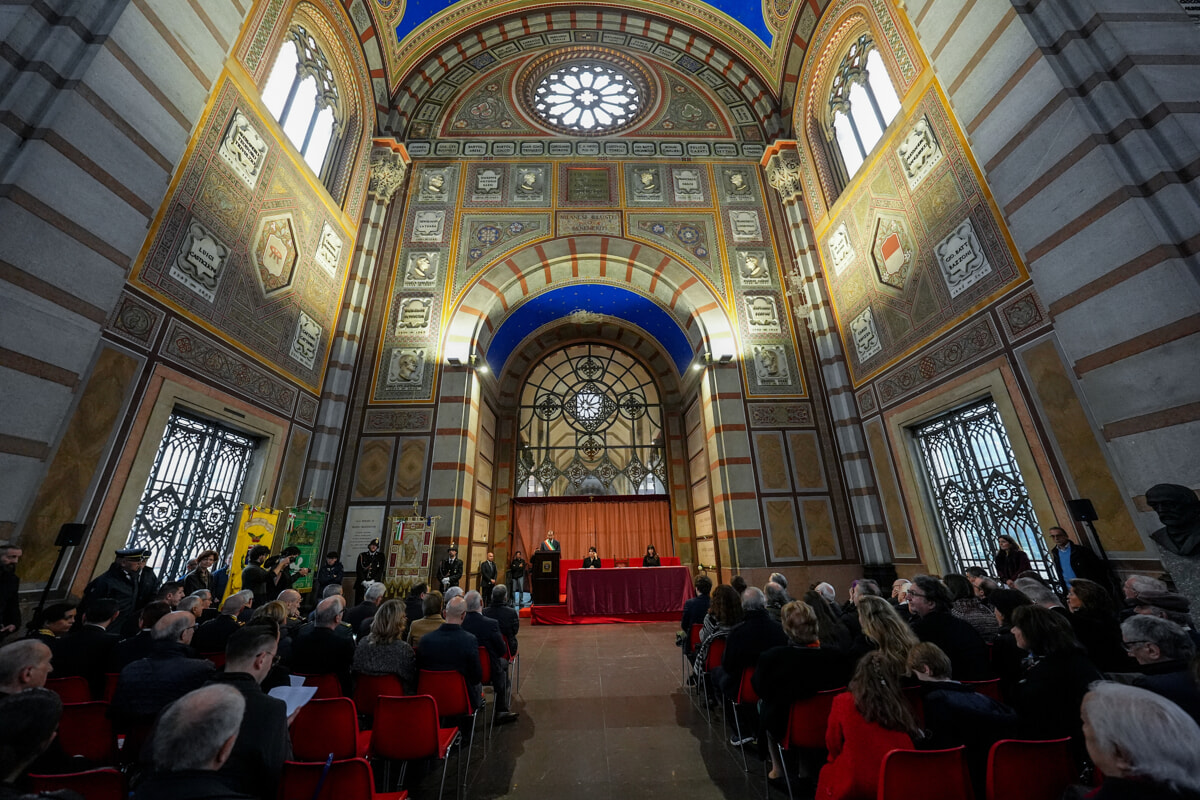 Nuovi Benemeriti iscritti nel Famedio del Cimitero Monumentale di Milano (Foto LaPresse)-2 Nuovi Benemeriti iscritti nel Famedio del Cimitero Monumentale di Milano (Foto LaPresse)-2
