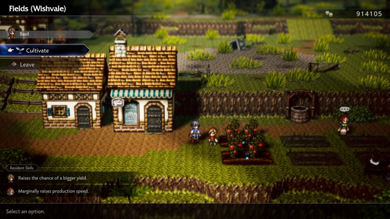 Uno degli scenari di Octopath Traveler 0