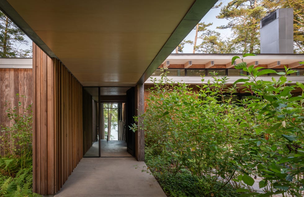 Olson Kundig camp house olson kundig camp house front door approach