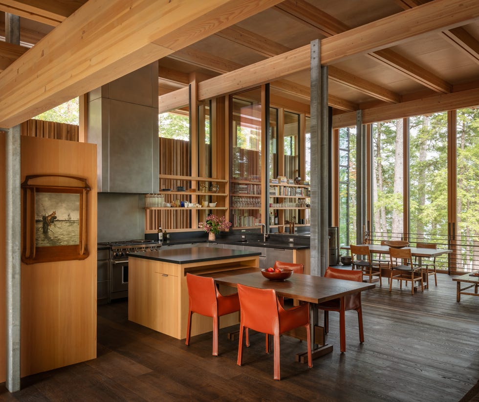 Olson Kundig camp house olson kundig camp house dining area