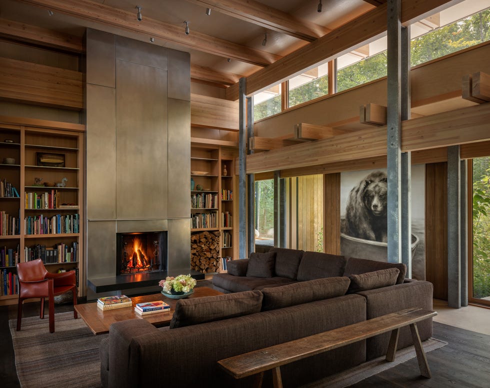 Olson Kundig camp house olson kundig camp house living room